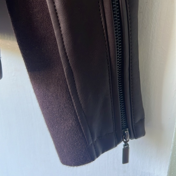 NWOT Mo-Ka by Santa Fe Brown Faux Leather Jacket Full Zip - Women’s M - Picture 14 of 17